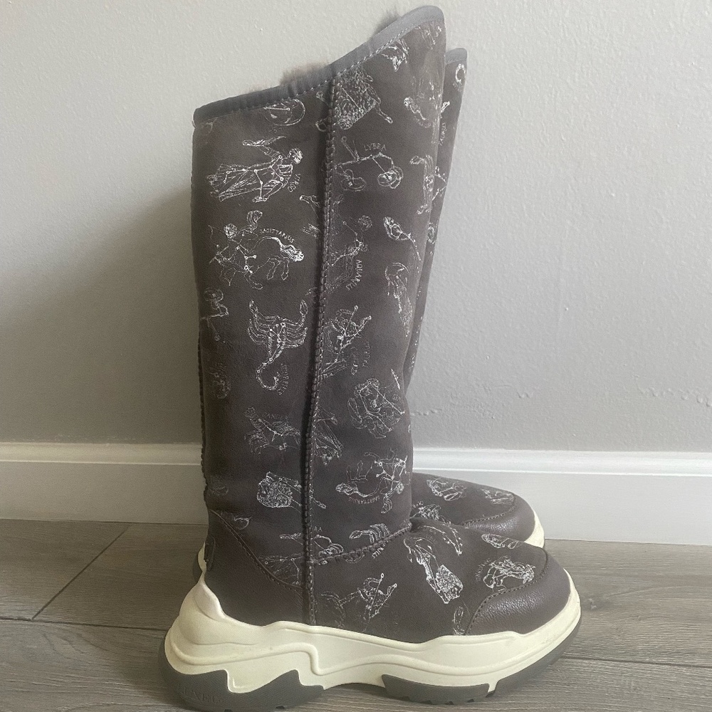 Gray Zodiac X-Cosy Tall Suede & Sheepskin Boot - Women